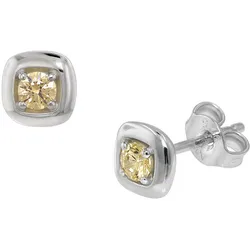 trendor 75081 Ohrringe für Damen Silber 925 mit Zirkonia 6 mm