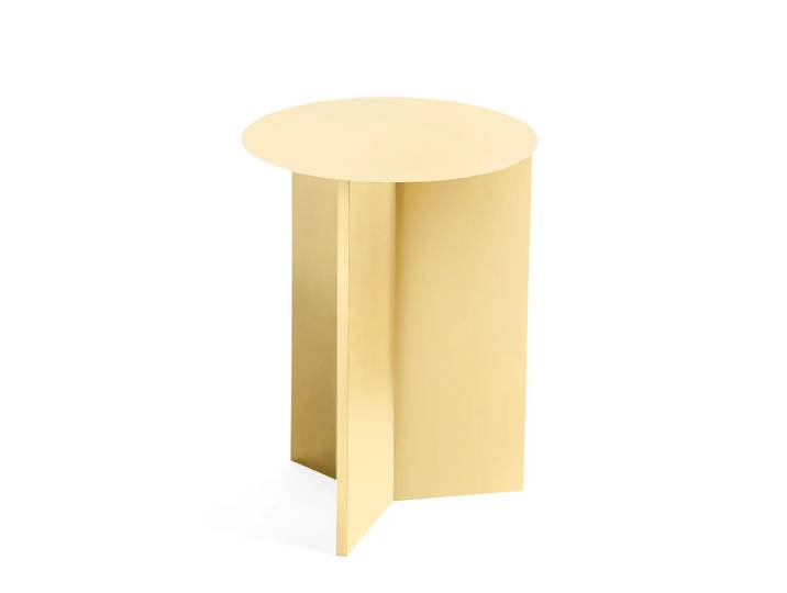 HAY - Slit Table High, Ø 35 x 47 cm, hellgelb