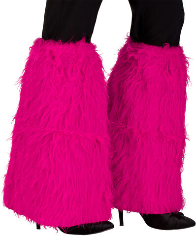 Beinstulpen "Plüsch", fuchsia