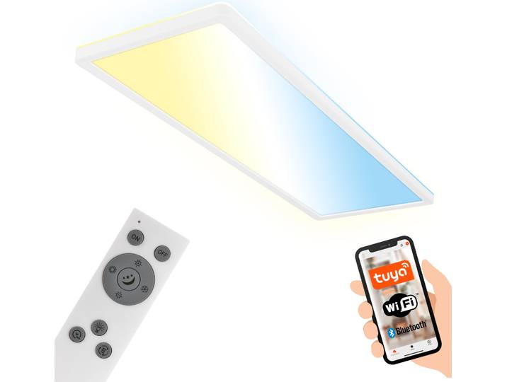 LED Deckenlampe Deckenleuchte Smart LED Panel Flach Dimmbar Fernbedienung