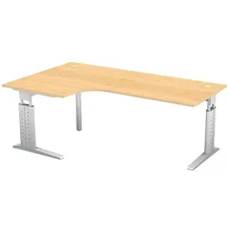 OTTO Office Premium Winkelschreibtisch »Otto Office Line III« 200 cm 90°-Winkel weiß, 200x86x80 cm