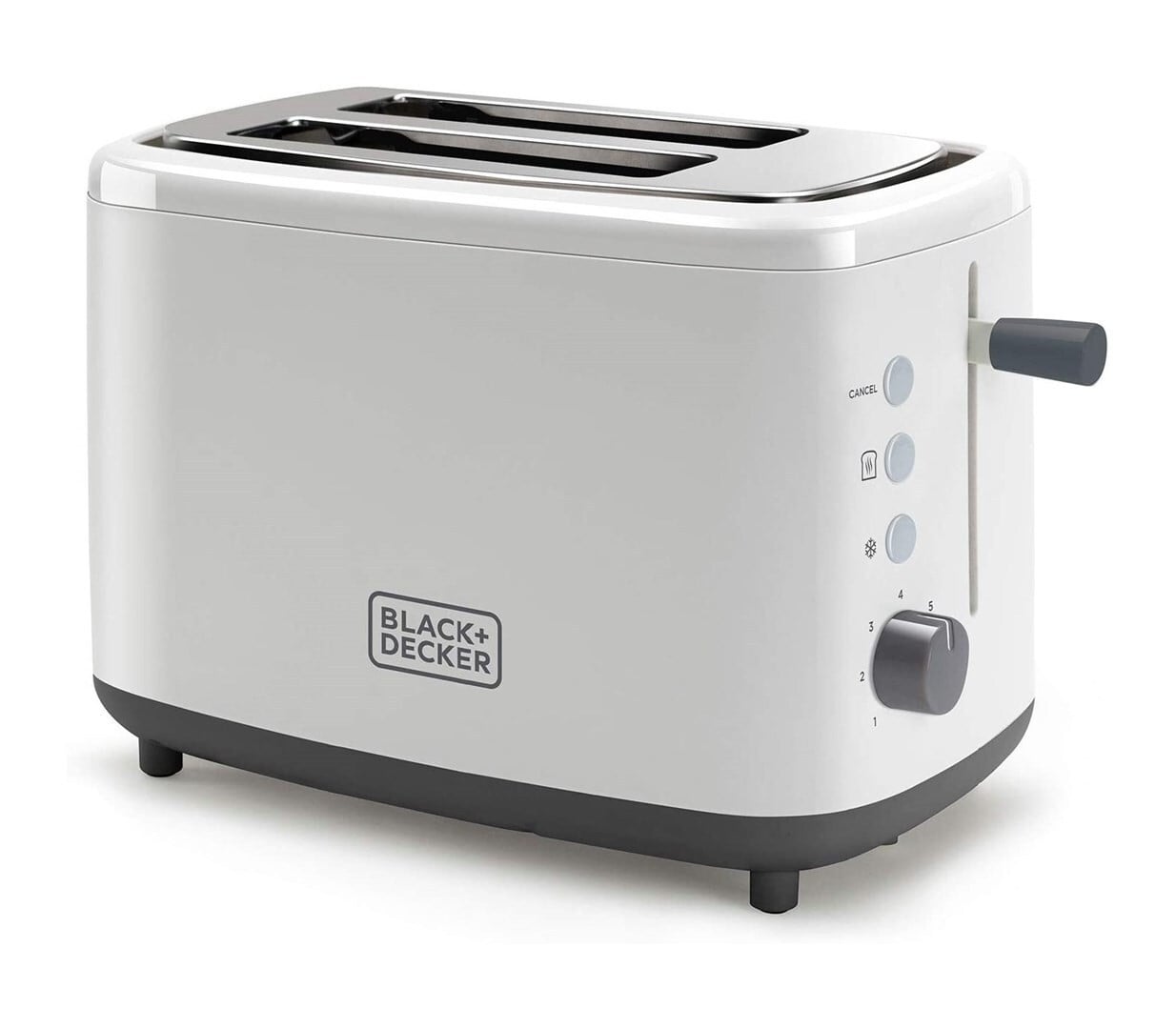 Black & Decker BXTO820E broodrooster met dubbele sleuven, 820W, wit