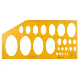 Aristo Ellipsenschablone »ISOMETRIC AR 5033« orange