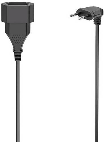 Hama 00223266 Strom Verlängerungskabel Schwarz 3m H03VVH2-F 2G 0,75mm²