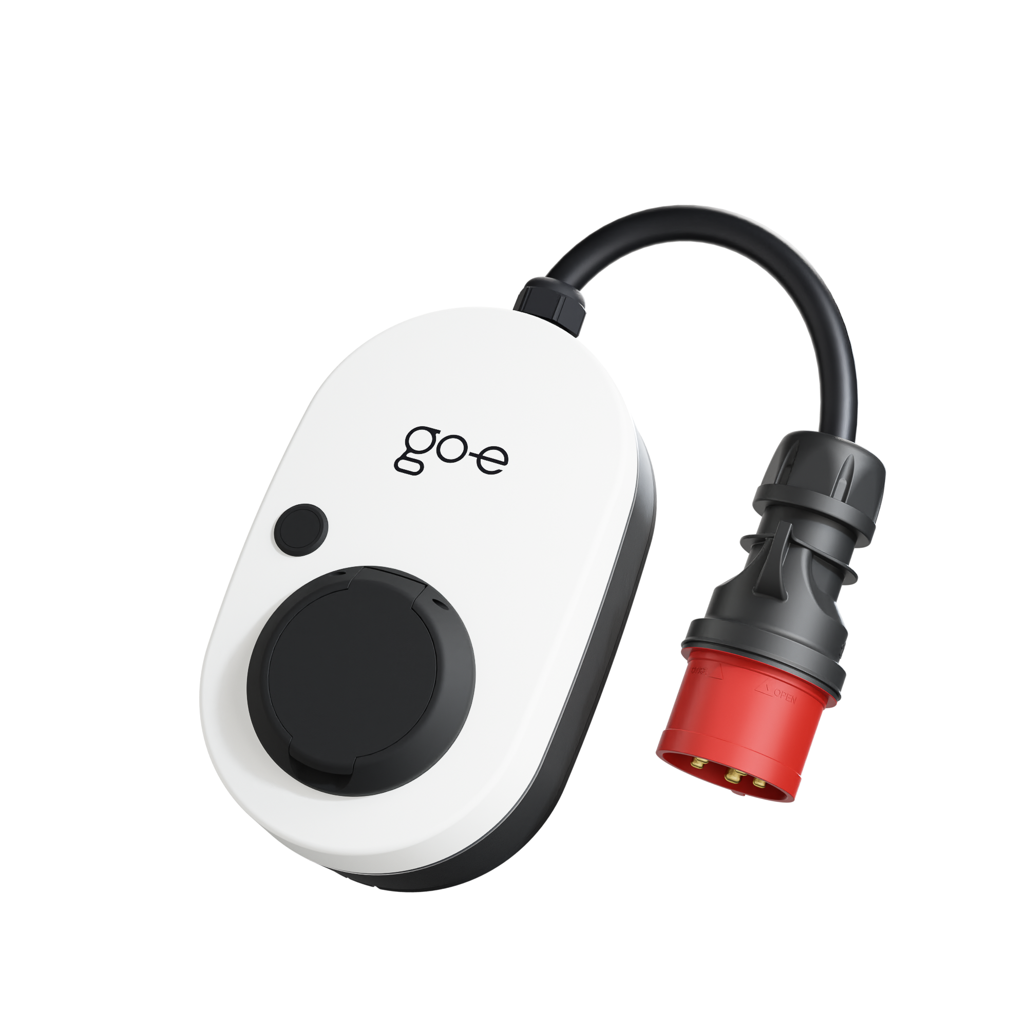 go-eCharger go-e Charger Gemini flex Wallbox, 22kW, 32A CEE rot Stecker, weiß CH-04-22-01