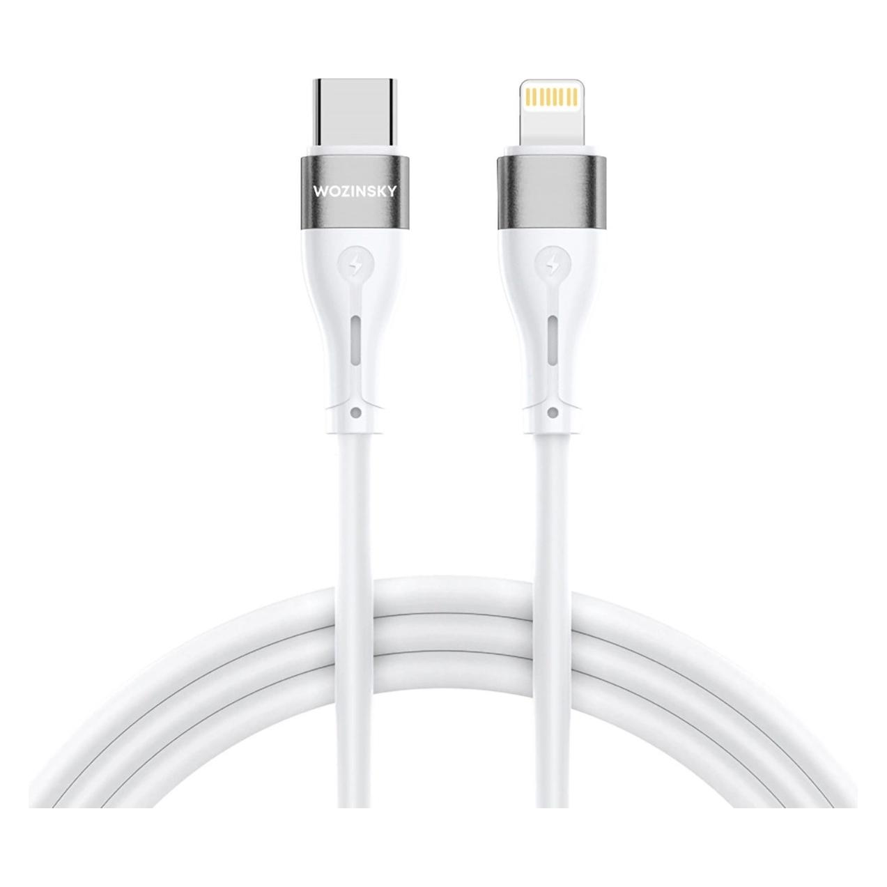 Wozinsky WSTCL1 Lightning / USB-C PD 27W Kabel 1 m - Weiss (1 m, USB 2.0, 27 W) (1409315874)