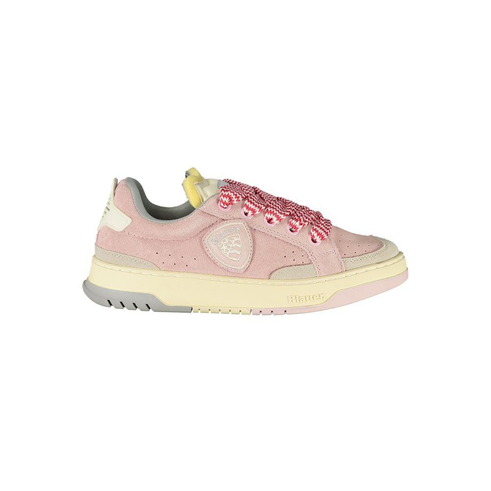 Blauer Rosa Polyurethan Damen Sneaker