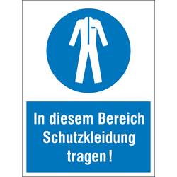 SAFETYMARKING Gebotsschild Schutzkleidung benutzen, Hygiene und Abstand Kunststoff (B x H) 300 mm x 400 mm ISO 7010 1 St. 43.0421