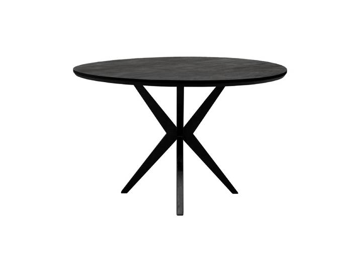 Kick eettafel Havard - 120cm - Zwart