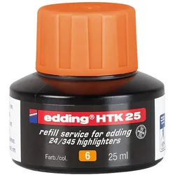 Edding, Ersatzpatronen + Tintenfass, Nachfülltinte (Orange)