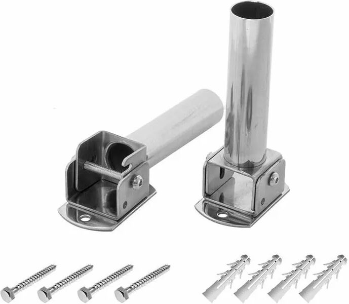 Azialo Ancrage articulé pour échelle inox (lot de 2)