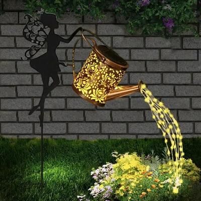 Uplifted Goods Solar Powered Outdoor Lantern Garden Light fairy Warm White