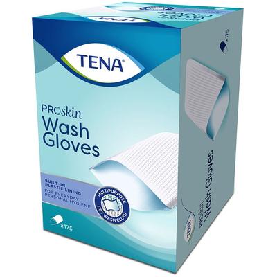 Tena Wash Glove with plastic Lining 175 St Handschuhe