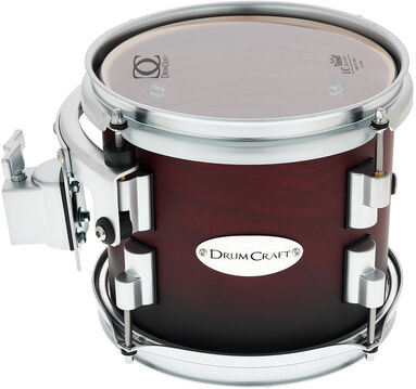 DrumCraft "Series 6 08"x07" Tom Tom SBR" Satin Black To Red Fade