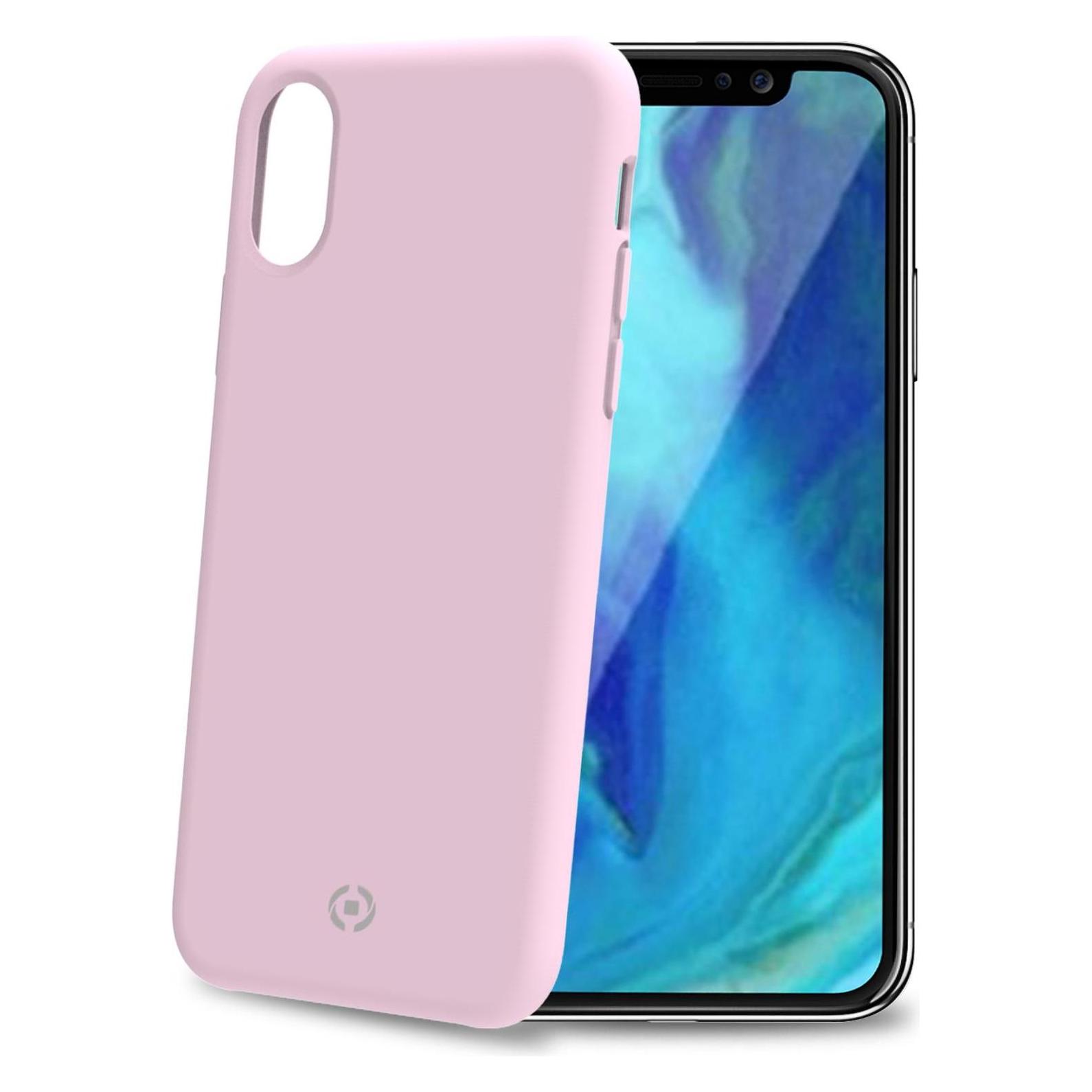 Celly Feeling Handytasche 16,5 cm (6,5') Hülle Rosa (Apple iPhone XS Max) (FEELING999PK)