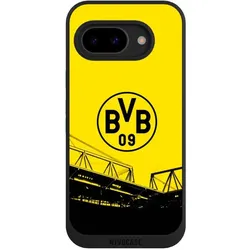Nivocase Handyhülle für Google Pixel 9a Hülle NIVOpure Case Schwarz BVB Borussia Dortmund Fanartikel (Google Pixel 9a), Smartphone Hülle, Schwarz