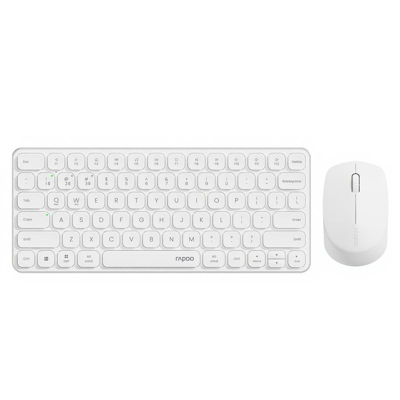 Rapoo 9010 M Multi-Device Draadloze Toetsenbord- en Muiscombinatie - Wit