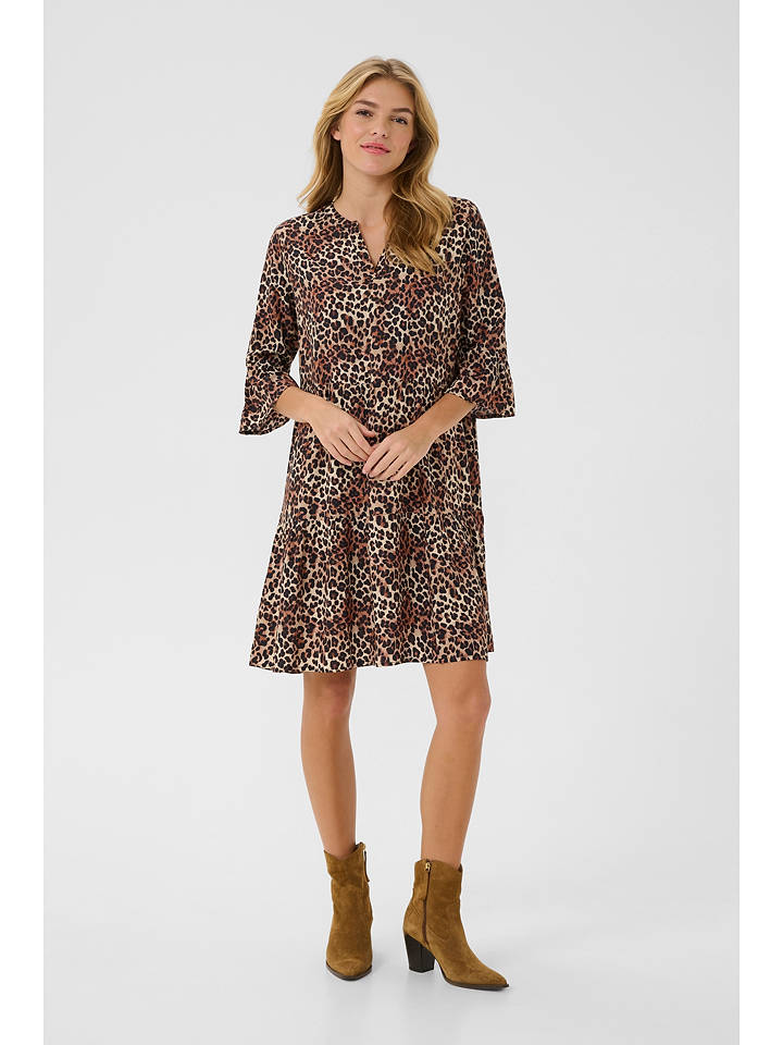 Kaffe Kleid in Braun - 40