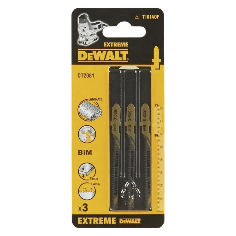 DeWalt DT2081-QZ Stichsaegeblatt BIM Laminat <15mm 5Stk (DT2081-QZ)