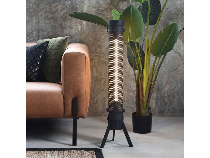 LABEL51 Tafellamp Tube, Metaal, 93cm - Zwart