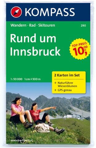 KOMPASS-Karten GmbH - Rund um Innsbruck: Wanderkarten-Set mit Naturführer. GPS-genau. 1:50000 (KOMPASS-Wanderkarten) - Preis vom 11.10.2026 03:10:56 h