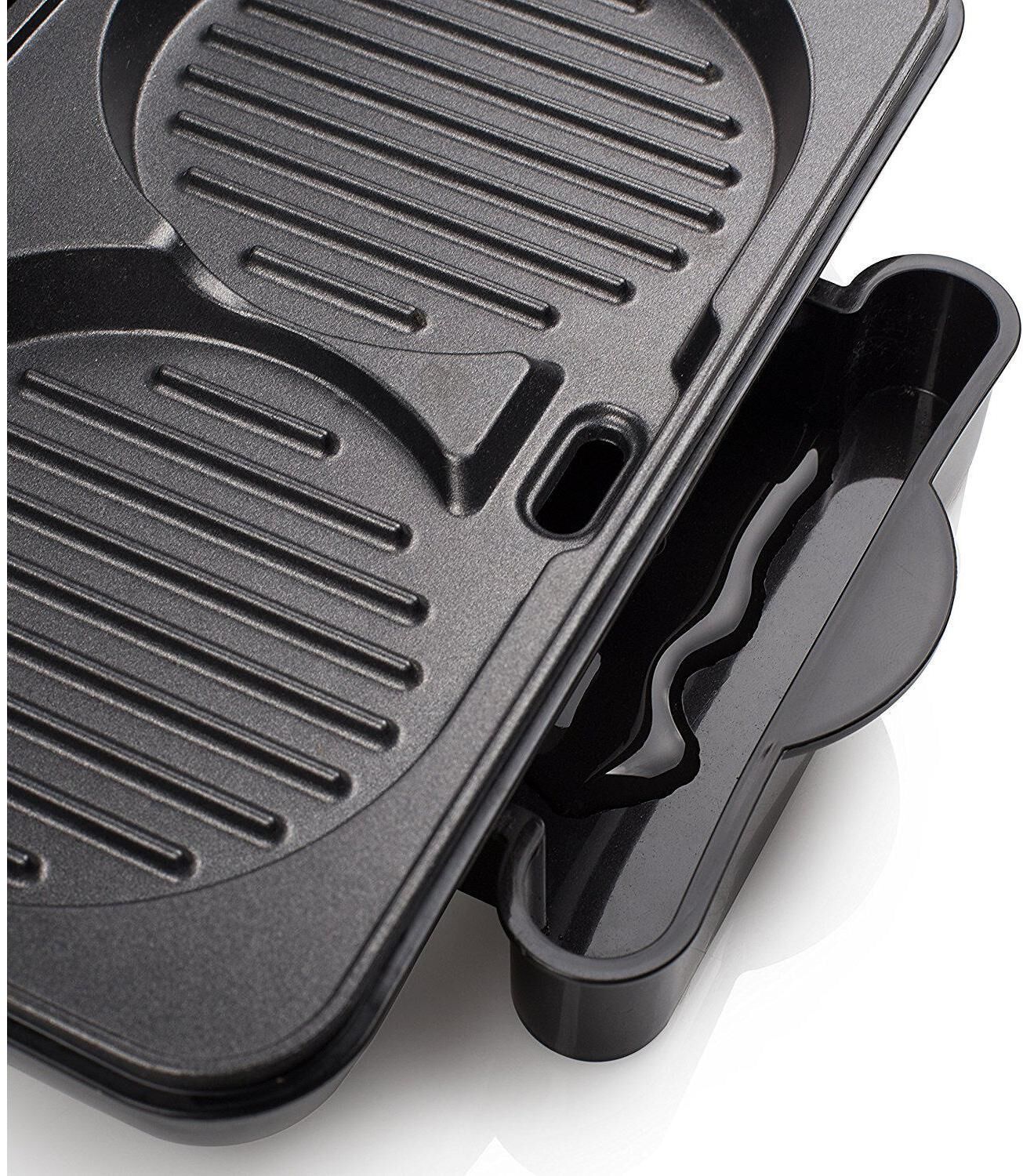 Kontaktgrill TRISTAR "»Hamburger Maker 800 W«", schwarz, Kontaktgrill_Standgrill_Tischgrill_Teppanyakigrill, Kontaktgrill schwarz Einheitsgröße
