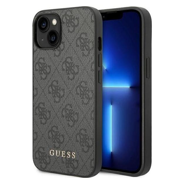 Guess 4G Metal Gold Logo (Apple iPhone 13, Apple iPhone 14, Apple iPhone 15) (GUE002142-0)