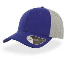 Atlantis Unisex 6-Panel Baseball Kappe 'Contest' Klassische Cap CONT royal/grey melange one size