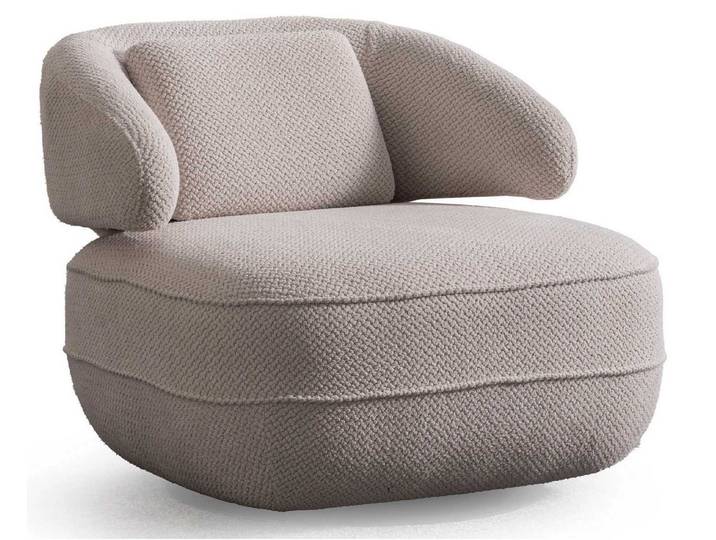 JVmoebel Sessel Beiger Polstersessel Stilvoller Wohnzimmer Loungesessel Textilsessel (1-St), Made in Europa