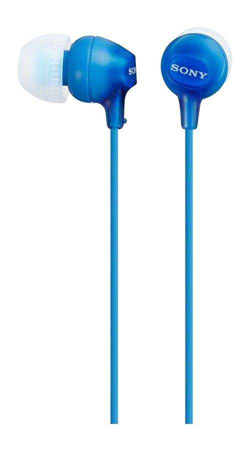 Sony MDR-EX15AP In-Ear Kopfhörer kabelgebunden (Blau) MDR-EX15APLI