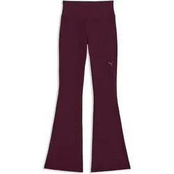 Puma Damen Fitness / Workout Tights Tights lang Da W Cloudspun Flare Tight, Größe M in Rot Rot