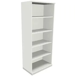 fm Büromöbel Aktenregal »Fastline« 80 cm breit 5 OH weiß, 80x186.9x44.2 cm