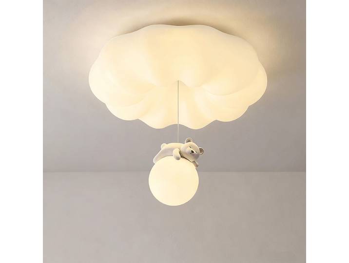 Plafonnier LED moderne style crème, motif citrouille et ours, pour chambre de fille, chambre d'enfant, crèche, bureau, décoration intérieure, luminaires