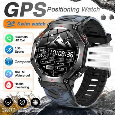 Uplift Picks IronPeak Ultra GPS Smart Watch AMOLED Waterproof Military Sports Watch camouflage gps Swimming Watch