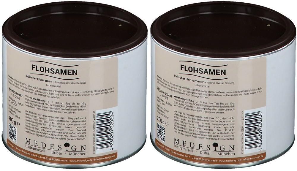 MEDESIGN Flohsamen x2 2x200 g