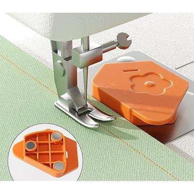 magnetische Nahtführung für Nähmaschine, stark multifunktionale magnetische Nähführung mit Skala, perfekt für Geradstiche, Säume, Quilten, Overlockmaschinen, universelles Nähzubehör