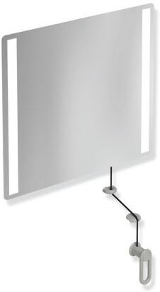 Hewi 801 Kipp-Lichtspiegel LED 801.01.40095 600x540x6mm, felsgrau