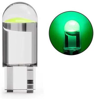 Inspired Finds Canbus T10 LED Glass COB 6000K Car Light Bulb 5W For Dome Reading And License Plate green 10pcs