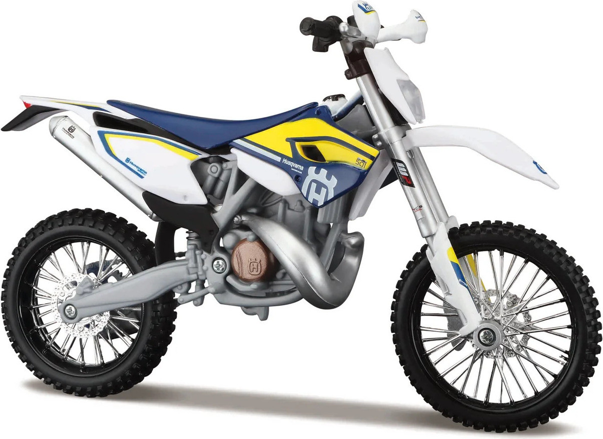 Maisto Husqvarna FE 501 motorfiets met standaard schaal 1:12