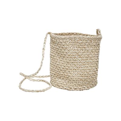 Bauchtasche URBAN CLASSICS "Urban Classics Unisex Mini Nature Bast Crossbody Bag", Gr. onesize, beige (nature), 100% Papier, unifarben, Taschen