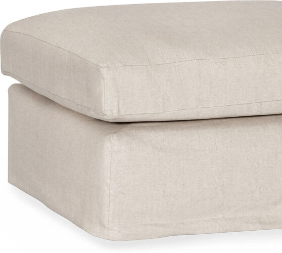 SoffaDirekt Klädsel Monaco Premium Fotpall Beige