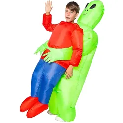 Metamorph Alien Entführung Aufblasbares Kostüm für Kinder (128, 134, 140, 146, 152)