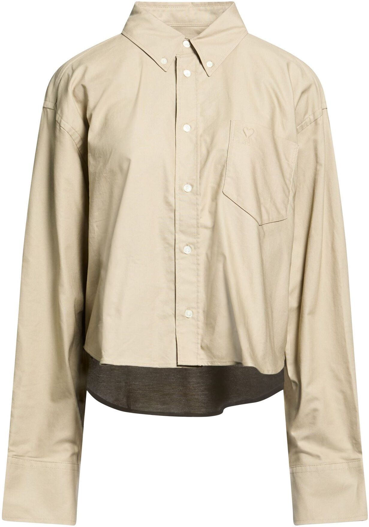 Ami Alexandre Mattiussi Camisa Mujer Caqui 38 Mujer