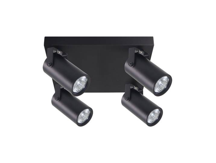 Strahler Gary, Schwarz, Metall, 30 cm, RoHS, Europäischer Sicherheitsstandard, einfach zu transportieren, Lampen & Leuchten, Innenbeleuchtung, Spots & Strahler, Deckenspots