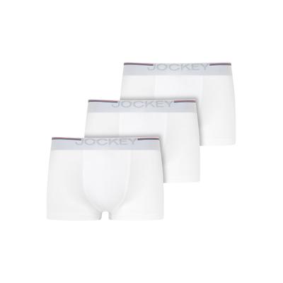 Trunk JOCKEY "Cotton Stretch", Herren, Gr. XL, weiß, Single Jersey, Obermaterial: 95% Baumwolle, 5% Elasthan, Unterhosen, atmungsaktiv, passgenau mit Stretchanteil