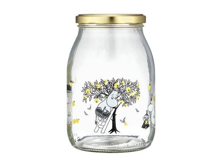 Muurla Bocal en verre Moomin 1 L Apples
