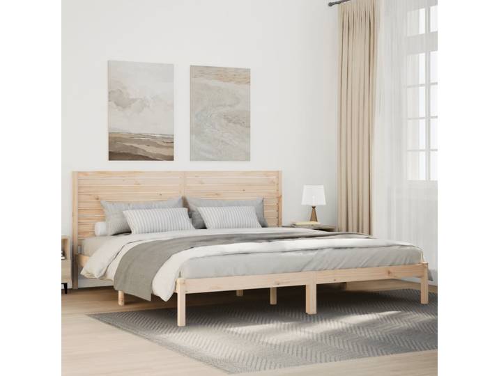 vidaXL Massivholzbett Extra Lang ohne Matratze 180x220 cm