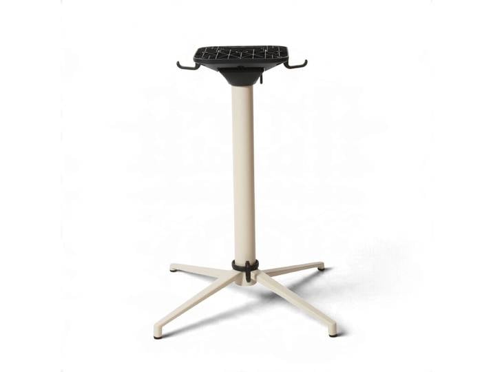 Pied de table de terrasse QUATTRO - Pliable - Encastrable - Beige