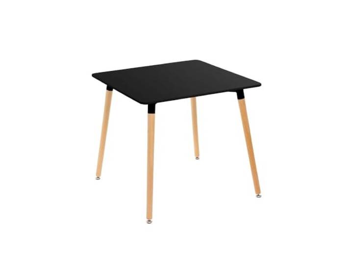 DRW Beistelltisch aus MDF-Holz in Schwarz und Natur