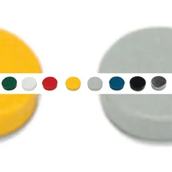 Bi-Office 30 mm Runde Magnete - Gemischte Farben, Packung mit 10